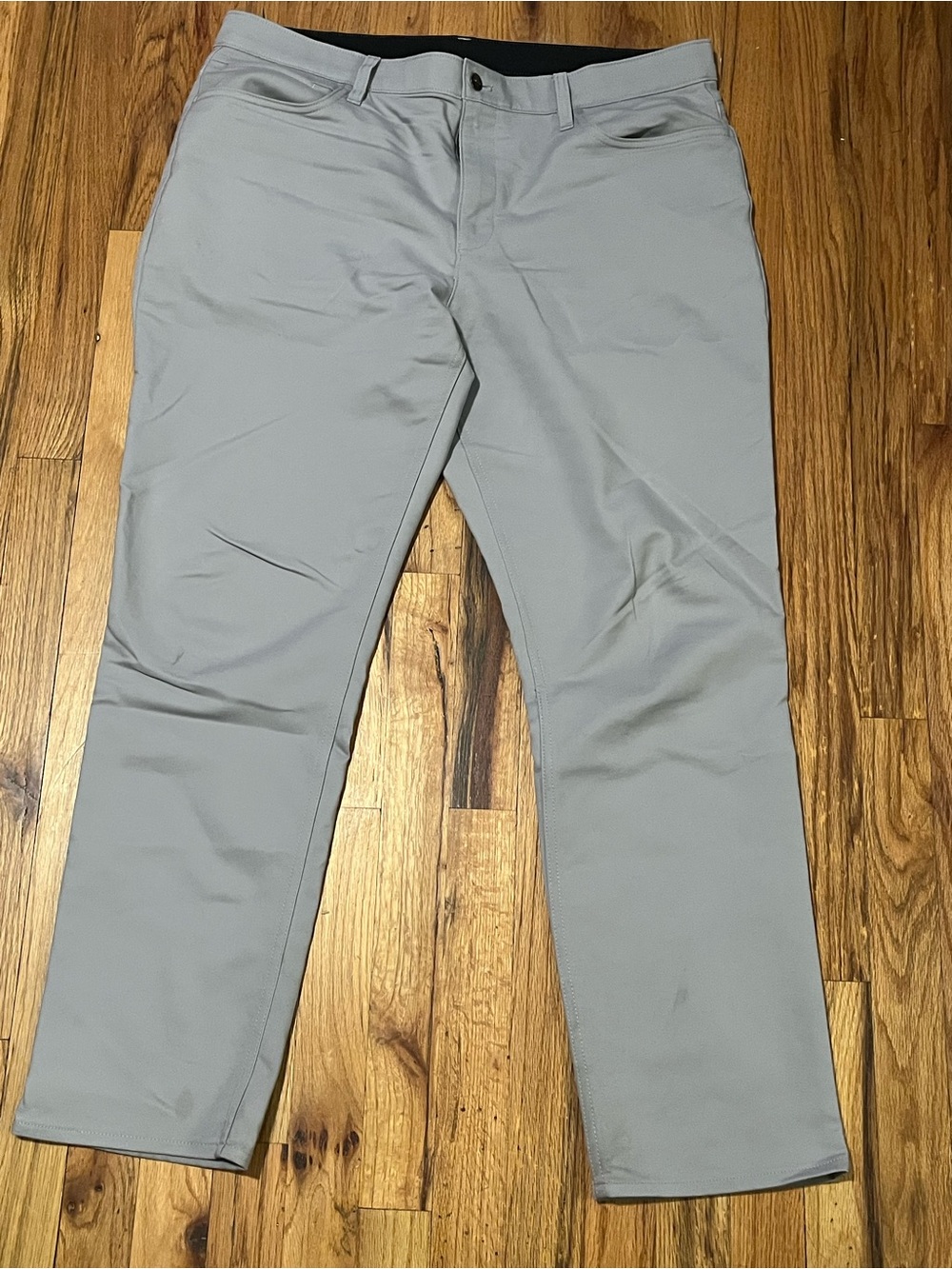 Calvin Klein Men's Pants 38x32 Gray Cotton Blend Chino Slacks Size 38 - Picture 2 of 8